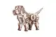 Конструктор механический 3D деревянный 28,5*17,5*9,5см пазл 246эл PUPPY Собачка EWA