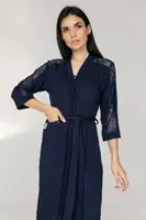 Женский халат из вискозы Хc1212 Синий