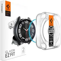 Захисне скло Spigen для Galaxy Watch 6 Classic (43mm) - EZ FiT GLAS.tR (2шт), Clear (AGL07067)