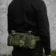 Сумка – итог тактическая поясная Tactical военная, сумка нагрудная с ремнем на плечо 5 литров кордура хаки