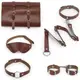 Набор из натуральной кожи  Mr Bondage Brown коричневый
