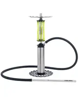 Кальян на 1 трубку, с нержавеющей стали Trumpet Hookah Rider Still (металлическая колба) – Зеленый