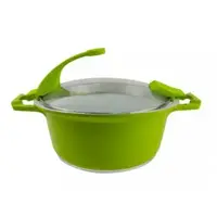 Каструля з кришкою Barton Steel BS-6920-green 20 см 2.1 л зелена