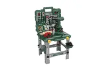 Детский набор инструментов Tool Box, 98 элементов, чемодан, рабочее пространство. Dark green (156296)