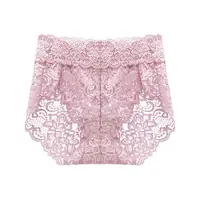 Трусики з мереживом Fashion 5003 розмір XXL Рожеві
