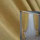 Комплект штор (2шт. 1,5х2,7м.) лен однотонный. Цвет золотистый. Код 1445ш 33-0322
