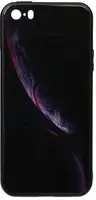 Чехол-накладка TOTO Print Glass Space Case Apple iPhone SE/5s/5 Black