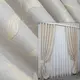 Комплект (2шт. 1х2.7м.) штор из ткани лён рогожка, коллекция "Корона Мария" Цвет светло-серый. Код 669ш 31-118