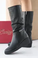 Женские ботинки кожаные зимние черные Emirro 33 т (36)