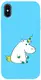 Чехол-накладка TOTO Matt TPU 2mm Print Case Apple iPhone X/XS #1 Unicorn Circle Sky Blue