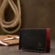 Кожаный стильный зажим для денег унисекс GRANDE PELLE 11541 Черный