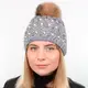 Шапка AGAT2 SH17003 молоко-джинс