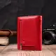 Женский яркий кошелек с монетницей из натуральной кожи ST Leather 19493 Красный