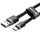 Кабель USB Baseus Cafule Type-C 3A 0.5m, Gray+Black (CATKLF-AG1)