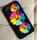 Силиконовый чехол для iPhone 8 Plus / 7 Plus - Ромашки, Черный