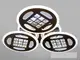 Потолочная светодиодная люстра с диммером 100W 6011/3 LED 3color dimmerдне