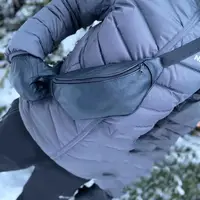 Кожаная бананка, мужская женская сумка из натуральной кожи, черная барсетка