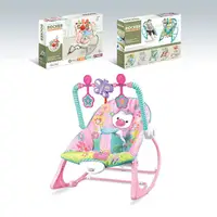 Детский шезлонг Rocker 127-1 музыкальная подвеска регулируемая спинка. Multicolor (179685)