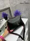 Черный с красным - два отделения, каждое на молнии - стильный и элегантный клатч с цепочкой (2006)
