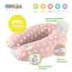 Подушка для беременных и кормления ТM PAPAELLA 30х190 см XXL зірка біла на пудрі