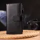 Женский вертикальный кошелек из натуральной кожи CANPELLINI 21641 Черный