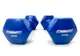 Гантель для фитнеса 5.0 кг EasyFit с виниловым покрытием синяя