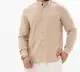 Рубашка мужская из льна 31336 3XL бежевая