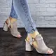 Женские босоножки Fashion Punkin 1857 38 размер 24,5 см Серый
