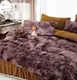 Постельное белье евро из велюра и плюша Jojo Мишка 20072 200х230 см шоколадное