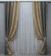 Комбинированные (2шт.1,45х2,7м.) шторы, жаккард. Графитовый с медово-золотистым. Код 014дк (1205-1123ш) 10-100