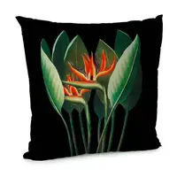 Подушка диванная с бархата Распустившийся цветок 45x45 см (45BP_FLORA001)