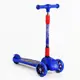 Самокат трехколесный Best Scooter складной руль, светящиеся колеса PU. Spiderman (105390)