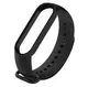 Силиконовый ремешок для фитнес-браслета Mi band M6/7/8 (Черный)