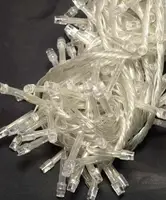 Светодиодная гирлянда 160 LED классическая 5 мм длина 8.5 метров с прозрачным проводом свет белый (1120-03)