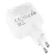 Адаптер сетевой HOCO Lucky dual-port  charger C111A |1USB/1Type-C, 30W/3A, PD/QC|