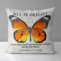 Подушка с принтом габардиновая All is bright butterfly 50x50 см 5P_CASA008
