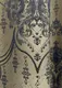 Шторная ткань парча. Цвет бежевый с синим. Код 1776ш