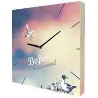 Часы настенные на холсте Be free in your mind! 35х35х4,2 см CH_O_14I021