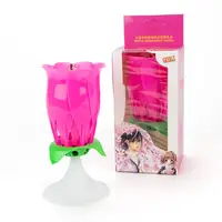 Свеча для торта FLOWER музыкальная 14см