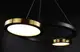 Люстра светодиодная подвесная LED светильник для квартиры на потолок лэд 26747 Черный 35-150х55х80 см.