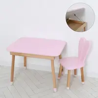 Столик для малювання Зайчик 04-027R-TABLE 2 предмети рожевий