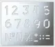 Трафарет цифры, 110 мм высота символа (в наличии от 10 до 140 мм)
