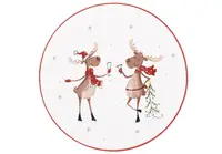 Тарелка десертная Bona Di Олени 834-345 21х21х3 см белая