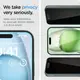 Защитное стекло Spigen для iPhone 15 Plus - EZ FIT GLAS.tR Privacy (2 шт), Антишпион (AGL06885)
