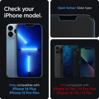 Захисне скло Spigen для iPhone 14 Plus / iPhone 13 Pro Max - Slim Glas.TR (1 шт), Clear (AGL03382)