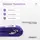Ремень для йоги EasyFit с петлей (фиолетовый)