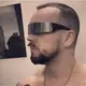 Футуристические очки RESTEQ серебристые унисекс зеркальные киберпанк солнцезащитные очки для косплея и вечеринок