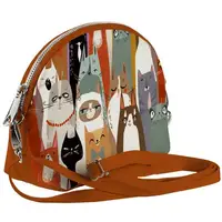 Сумка маленькая Coquette Коты 18x14x7 см (COQ_ILI043_BR)