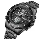 Часы наручные мужские SKMEI 1670BKWT BLACK-WHITE, Армейские часы противоударные