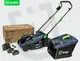 Газонокосилка аккумуляторная Wuber  + 2 аккумулятора 6Ач 42л (Польша)